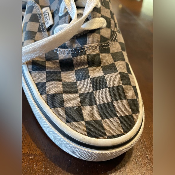Vans Black gray and white checkered size 5 - Picture 4 of 5